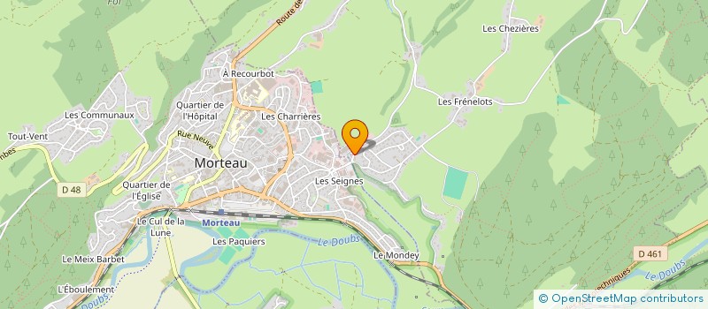 localisation de l'entreprise EVEREST  LES FINS