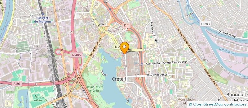 localisation de l'entreprise EVEREST à CRETEIL