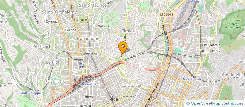 localisation de l'entreprise EVEREST à NICE