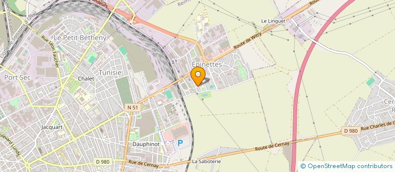 localisation de l'entreprise EVEREST  REIMS