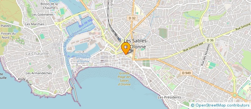 localisation de l'entreprise EVEREST à LES SABLES D'OLONNE