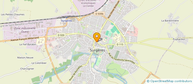 localisation de l'entreprise EVEREST CBD à SURGERES