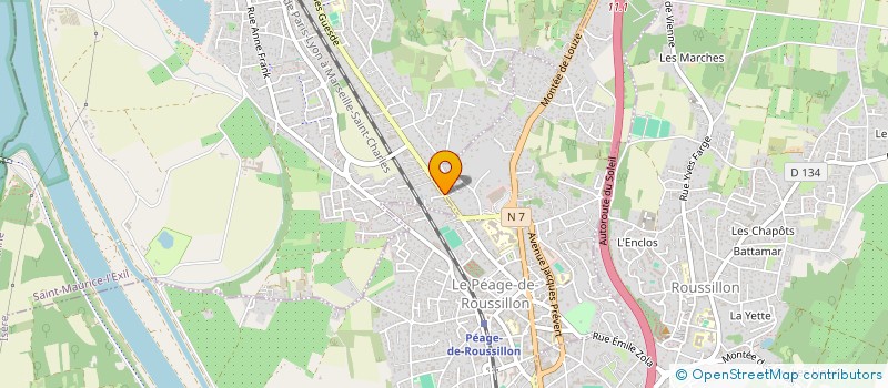 localisation de l'entreprise EVEREST CONSTRUCTION  LE PEAGE-DE-ROUSSILLON