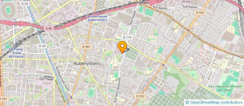 localisation de l'entreprise EVEREST IMMO à LA COURNEUVE