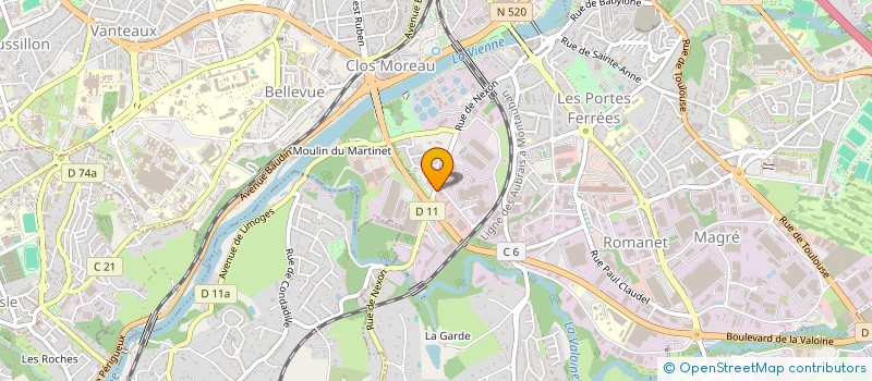localisation de l'entreprise EVEREST MEDICAL à LIMOGES