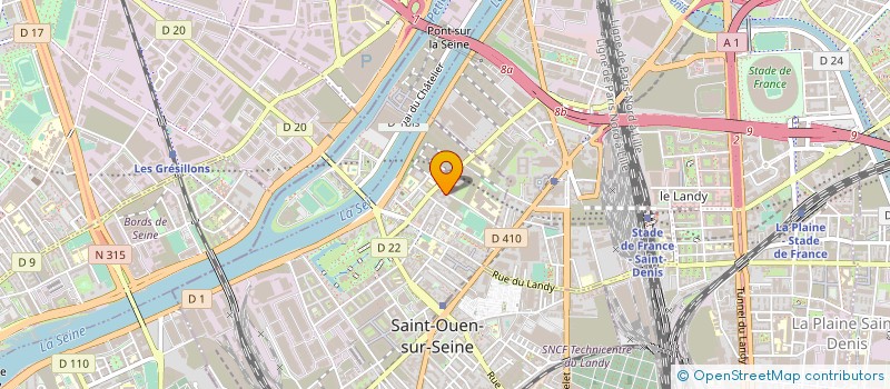 localisation de l'entreprise EVEREST REAL.CONCEPT  SAINT-OUEN-SUR-SEINE