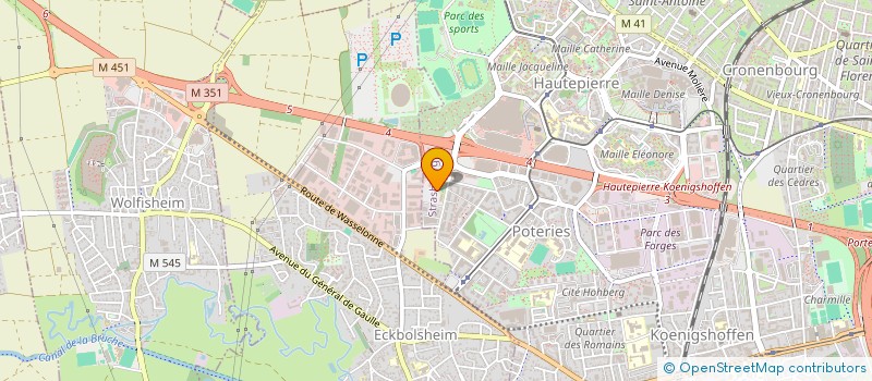 localisation de l'entreprise EVEREST V à STRASBOURG