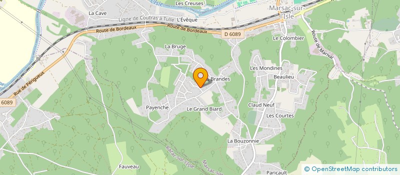 localisation de l'entreprise EVERGLOW  MARSAC-SUR-L'ISLE