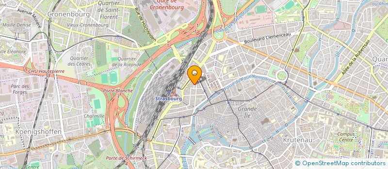 localisation de l'entreprise EVERGREEN à STRASBOURG