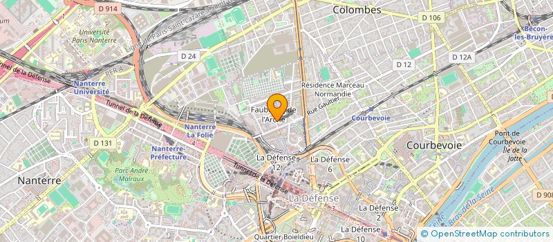 localisation de l'entreprise EVERGREEN BUSINESS SOLUTION à COURBEVOIE