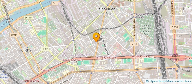 localisation de l'entreprise EVERGROWTH à SAINT-OUEN-SUR-SEINE
