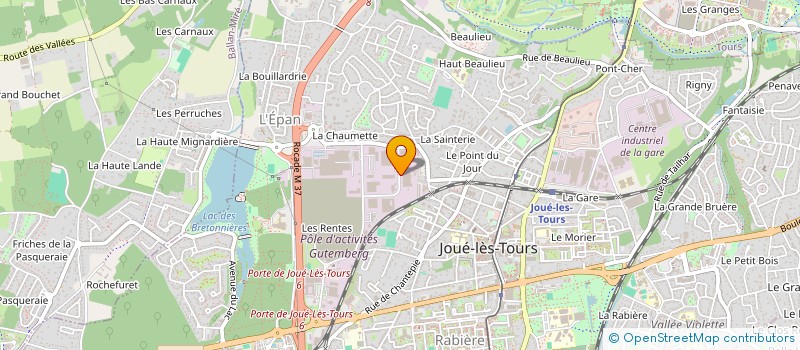 localisation de l'entreprise EVERGY CAPITAL II  JOUE-LES-TOURS