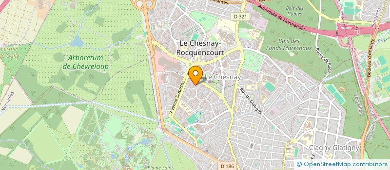 localisation de l'entreprise EVERITY à LE CHESNAY-ROCQUENCOURT