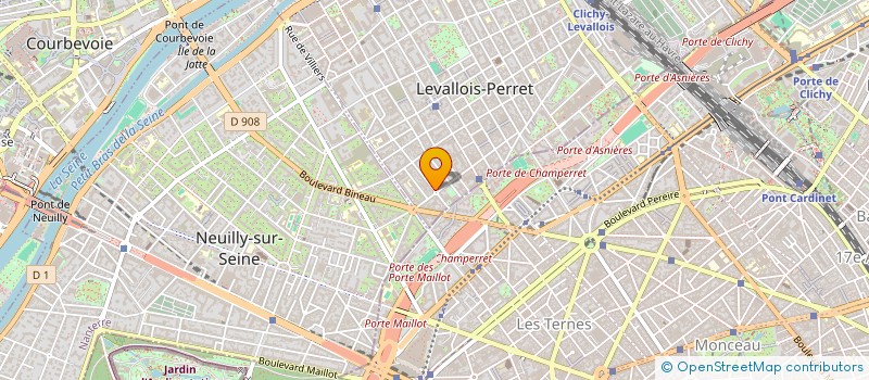 localisation de l'entreprise EVERJOB.COM à LEVALLOIS-PERRET