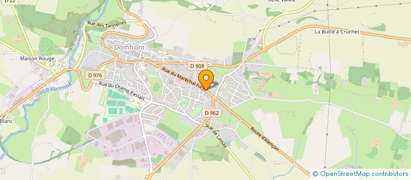 localisation de l'entreprise EVERLIST à DOMFRONT-EN-POIRAIE