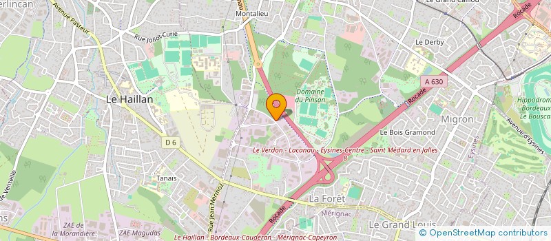 localisation de l'entreprise EVERLOG à EYSINES