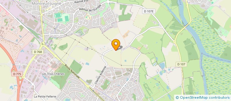 localisation de l'entreprise EVERLY INVEST  AVRILLE