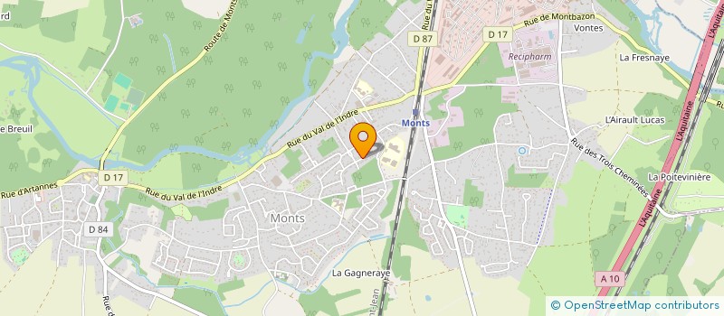 localisation de l'entreprise EVERMORE PRODUCTION  MONTS