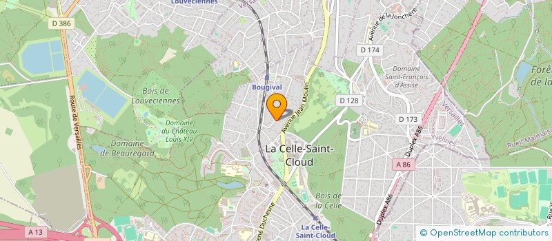 localisation de l'entreprise EVERNEST  LA CELLE-SAINT-CLOUD
