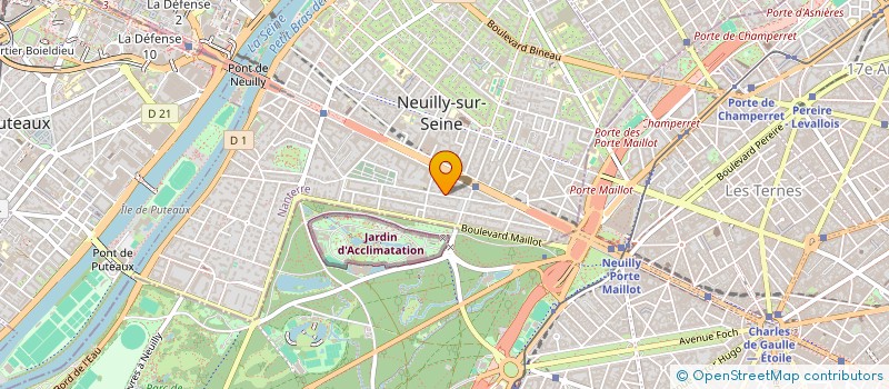localisation de l'entreprise EVERSA à NEUILLY-SUR-SEINE