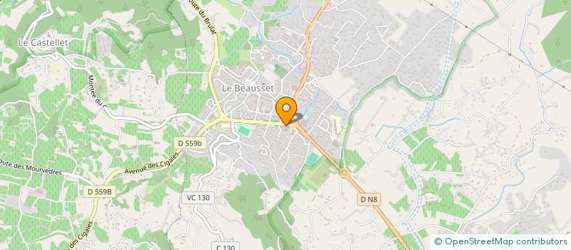 localisation de l'entreprise EVERSPROD  LE BEAUSSET