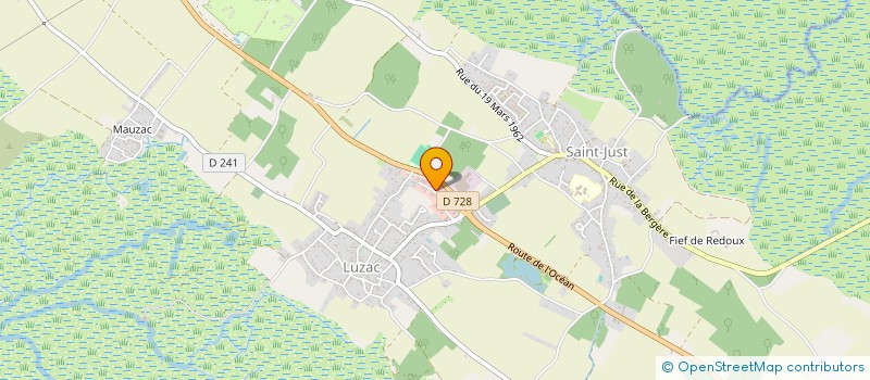 localisation de l'entreprise EVERTONE HOLDING  SAINT-JUST-LUZAC