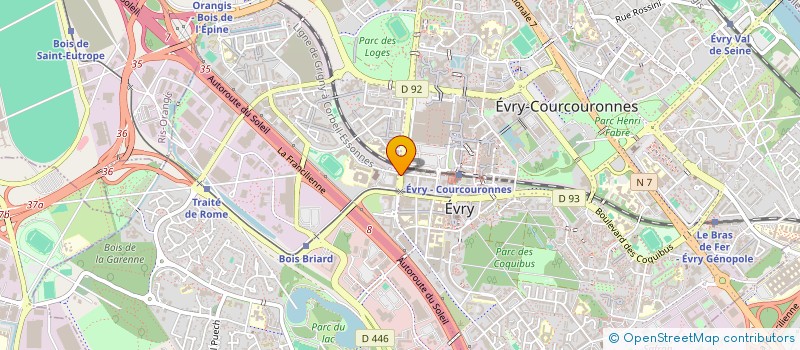 localisation de l'entreprise EVERY GARDIENNAGE SECURITE à EVRY-COURCOURONNES