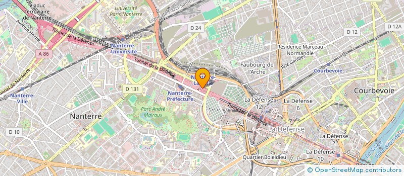 localisation de l'entreprise EVERY WE'RE  NANTERRE