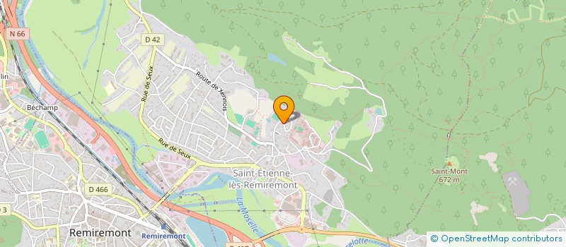 localisation de l'entreprise EVERYBODY DANCE  SAINT-ETIENNE-LES-REMIREMONT