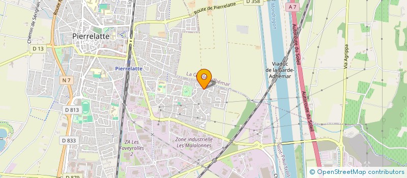 localisation de l'entreprise EVERYDAYS  PIERRELATTE