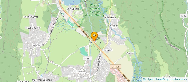 localisation de l'entreprise EVERYFIT  DOUSSARD