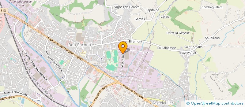 localisation de l'entreprise EVERYTHINK  LA SAUVETAT-DE-SAVERES