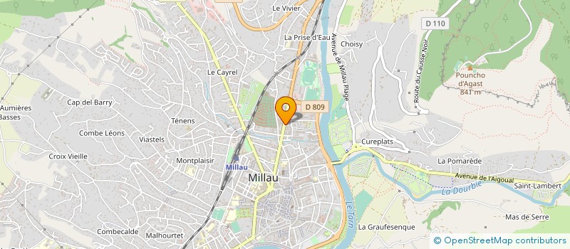 localisation de l'entreprise EVESQUE 2 ROUES  MILLAU