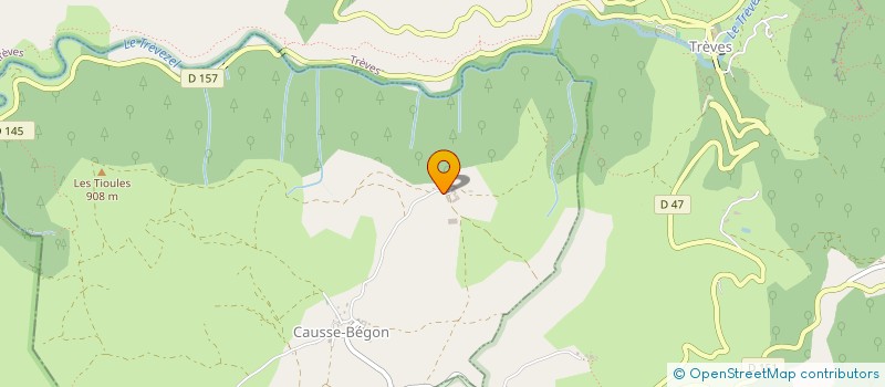 localisation de l'entreprise EVESQUE ENERGIE  CAUSSE-BEGON