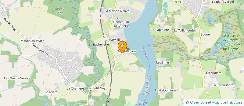 localisation de l'entreprise EVEST  SUCE-SUR-ERDRE