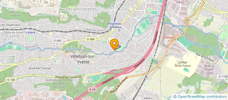 localisation de l'entreprise EVEX ASSOCIES à PALAISEAU
