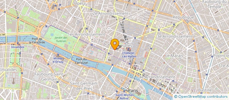 localisation de l'entreprise EVF à PARIS