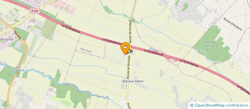 localisation de l'entreprise EVF  BIZANOS