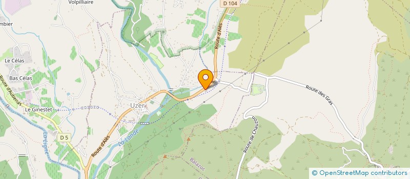 localisation de l'entreprise EVF ARDECHE  UZER