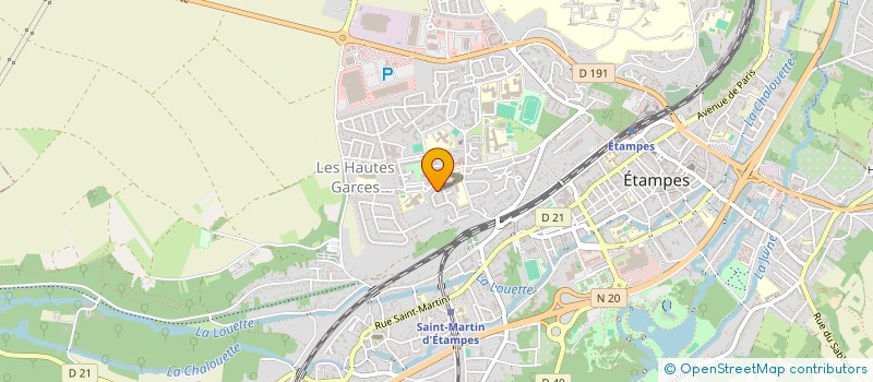 localisation de l'entreprise EVI BATIMENT à ETAMPES