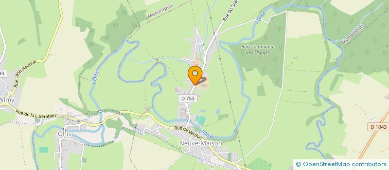 localisation de l'entreprise EVI'DANCE  NEUVE-MAISON