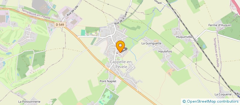 localisation de l'entreprise EVI DANSE  CAPPELLE-EN-PEVELE