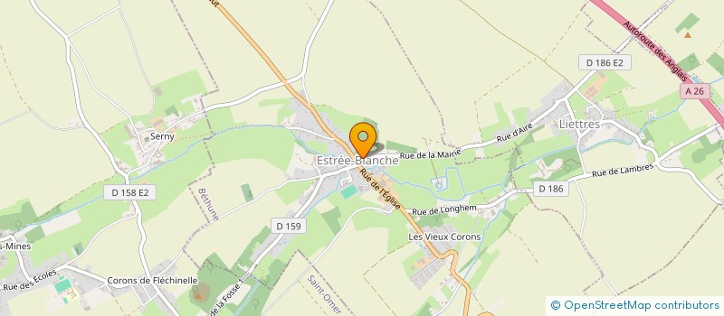 localisation de l'entreprise EVI'DANSE ESTREE BLANCHE  ESTREE-BLANCHE