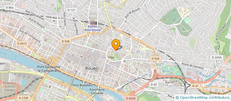 localisation de l'entreprise EVI INVEST à ROUEN