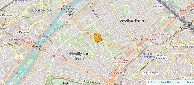 localisation de l'entreprise EVI LAB à NEUILLY-SUR-SEINE