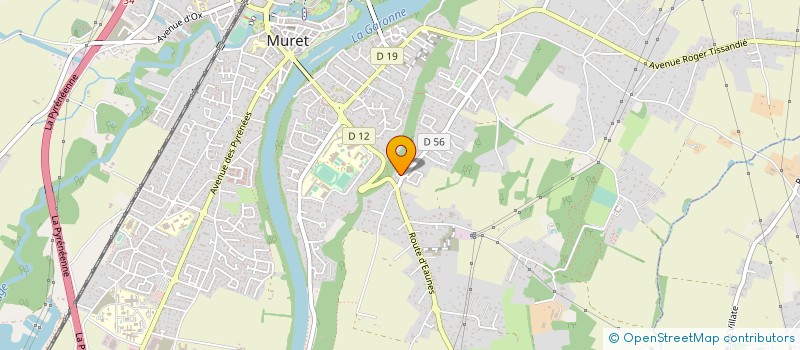 localisation de l'entreprise EVI MIDI PYRENEES  MURET