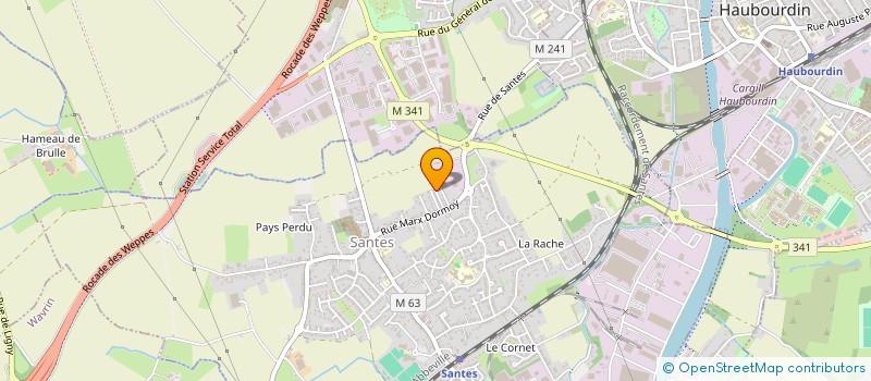 localisation de l'entreprise EVIA  SANTES