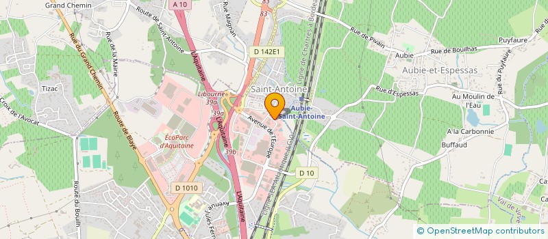 localisation de l'entreprise EVIAA MARINE à SAINT-ANDRE-DE-CUBZAC