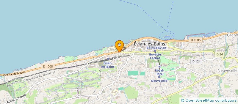 localisation de l'entreprise EVIAN & CO  EVIAN-LES-BAINS