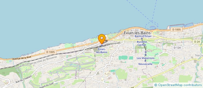 localisation de l'entreprise EVIAN EXPRESS  EVIAN-LES-BAINS